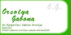 orsolya gabona business card